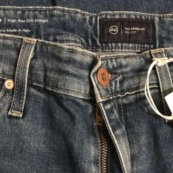 AG Mari Crop High Rise Slim Straight Size 31 - Picture 5 of 11